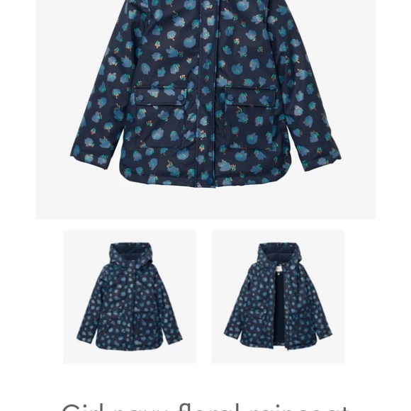 Catimini designer girls rain jacket sz 2 Paris - Picture 4 of 5